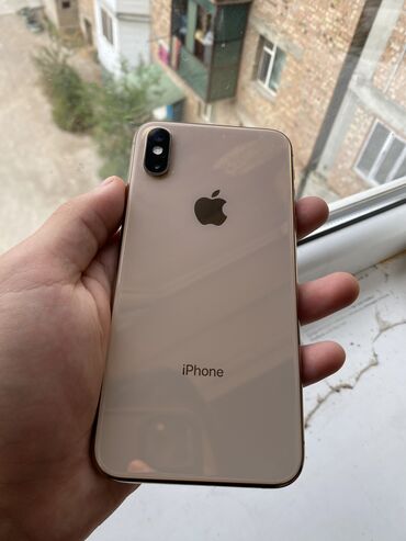 микрофоны игровые: IPhone Xs, Колдонулган, 256 ГБ, Алтын, Коргоочу айнек, Кабель, 100 %