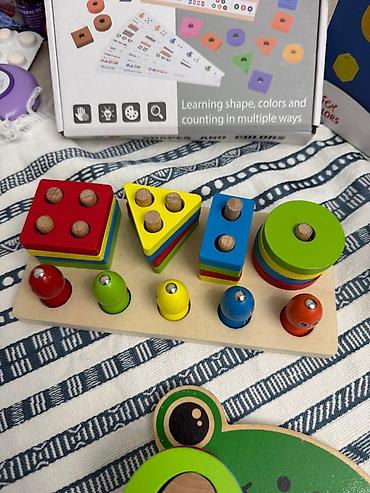 Игрушки: Набор развивающих детских игрушек: 1) Магнитный конструктор — — 14