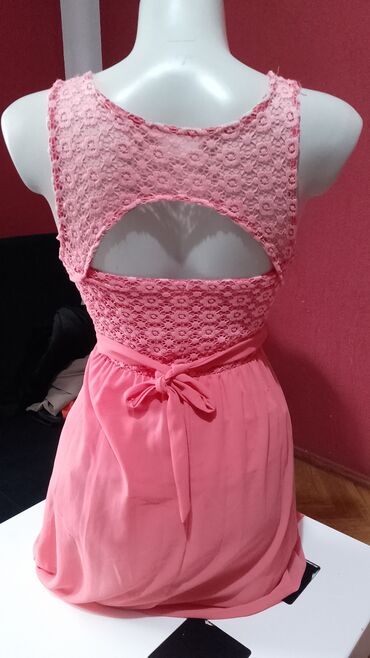 haljina spamukspandexkopcanje sa strane rajfeslus: M (EU 38), bоја - Roze, Večernji, maturski, Na bretele