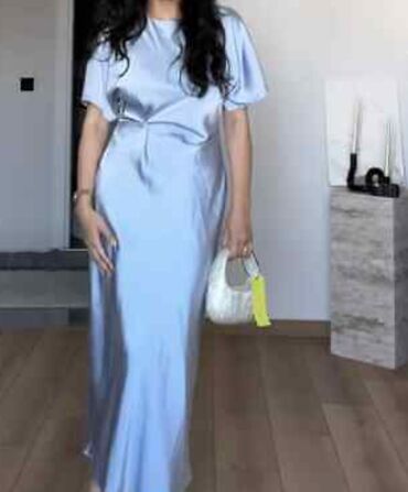 haljine zara rs: Zara M (EU 38), color - Light blue, Short sleeves