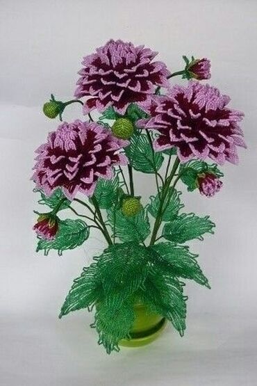 Декоративные цветы: Изготавливаю деревья и цветы из бисера все ручная работа. на — 11