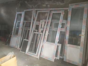 plasdik qaplar: Leningrad layihəli evdən sökülmüş PVC balkon qapı və pəncərə dəstləri — 2