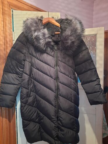 черная куртка зимняя: Пуховик, 5XL (EU 50)