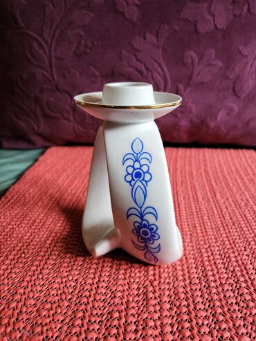 Stare vaze i dekor: Svecnjak nov iz 1951 do 1974g. Lippelsdort porcelan Nemacka — 6