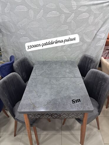 Dolablar: Mətbəx üçün, Açılan, Dördbucaq masa, 6 stul