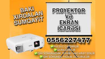 Proyektor icarəsi Proyektor və ekran icarəsi ✔️Ad günü ✔️Evlilik