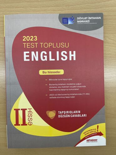 english 250 sinaq toplusu pdf 2023: İngilis dili Testlər 11-ci sinif, DİM, 2-ci hissə, 2023 il