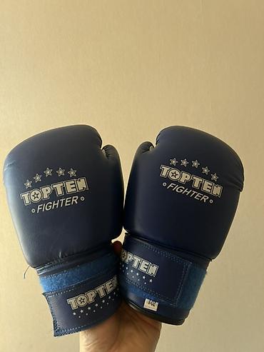 TOP TEN Fighter boks əlcəkləri – 8 oz - Rəng: tünd mavi (daxili