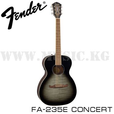 шестиструнная гитара: Электроакустическая гитара Fender FA-235E Concert Moonlight Fender