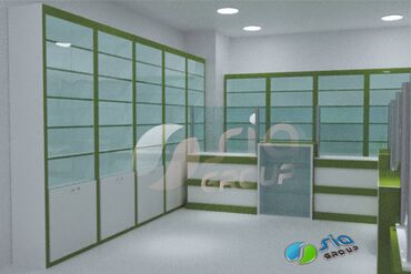 Аптечные витрины на заказ: Aptek vitrini