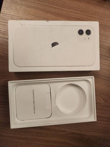 Apple iPhone: IPhone 11, 64 GB, Ağ, Simsiz şarj, Face ID, Sənədlərlə — 8