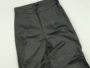 c a spodnie damskie czarne: Material trousers for women, size S