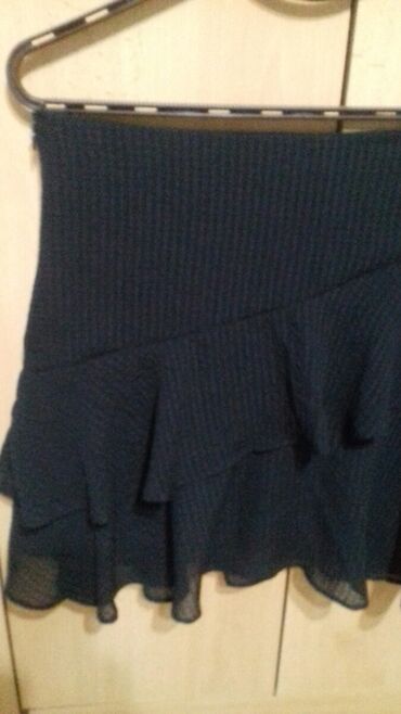 midi suknje od tvida: XS (EU 34), Mini, bоја - Crna
