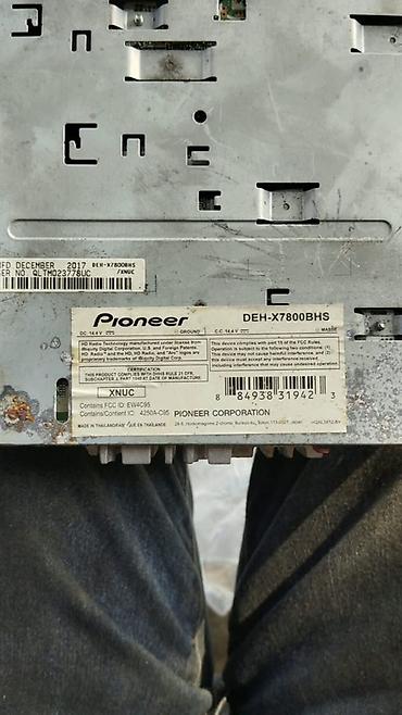zaryatka aparatı: Pioneer DEH-X7800BHS avtomobil maqnitolası Xüsusiyyətlər: - Model — 3
