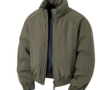 Куртки: Утеплённая мужская куртка-бомбер - Свободный крой oversize с — 6