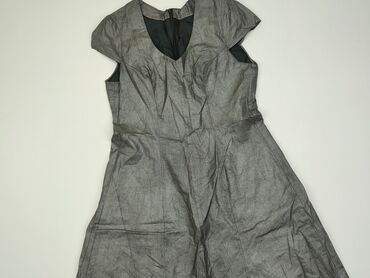 sukienki beżowa midi: Sukienka, XS, stan - Dobry
