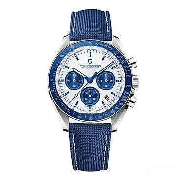 Ručni satovi: PAGANI DESIGN PD-1701 -Plava- Omega Speedmaster Moonwatch Potpuno nov — 8