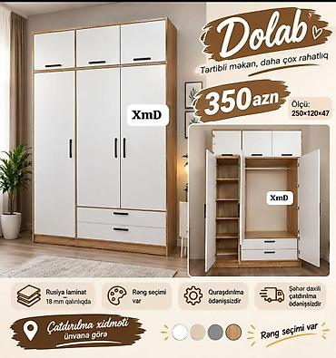 Dolab – Tərtibli məkan, daha çox rahatlıq Ölçü: 250 × 120 × 47 sm