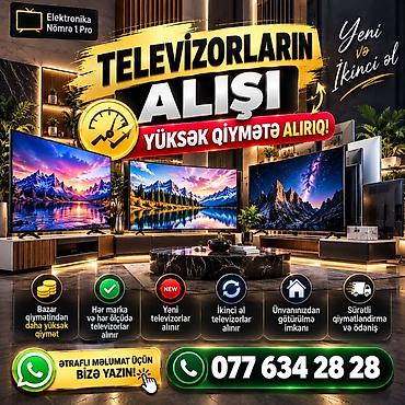 📺 TELEVİZORUNUZU SATMAQ İSTƏYİRSİNİZ? 💰 🔥 YENİ VƏ İKİNCİ ƏL lalafo.az -da 📺 TELEVİZORUNUZU SATMAQ İSTƏYİRSİNİZ? 💰 🔥 YENİ VƏ İKİNCİ ƏL