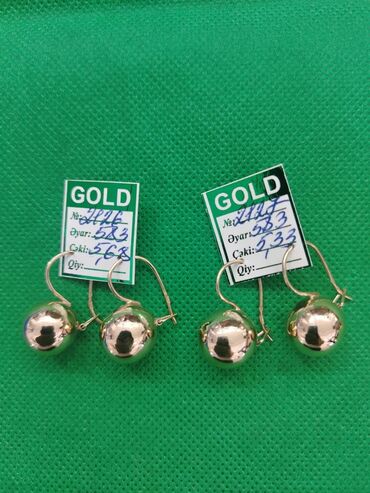 Sırğalar: Sırğa, Sarı qızıl, 583 Əyar — 11