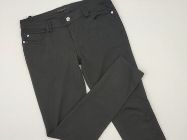 krótkie spodenki do grubych rajstop: Spodnie materiałowe damskie, rozmiar L