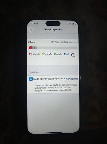 17 pro: IPhone 17 Pro Max, 1 TB, Göy, Zəmanət — 5