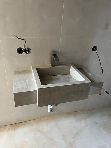 Раковины для ванной: Раковина для ванной, Квадратная форма, Материал: Керамика — 9