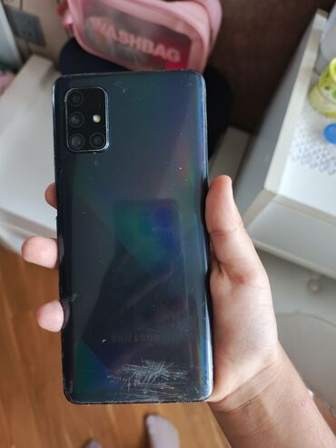 запчасти а6: Samsung Galaxy A71, 128 GB, Sensor, Barmaq izi, İki sim kartlı