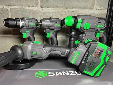 Наборы электроинструментов: Болгарка, перфоратор, гайковерт, шуруповерт SANZU 4в1 ⚙️ НАБOР — 1