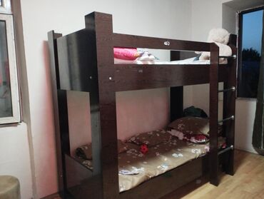 железная кровать односпальная: Б/у, Для девочки и мальчика, С матрасом, Азербайджан