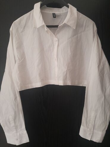 kaput m: H&M, L (EU 40), Cotton, color - White