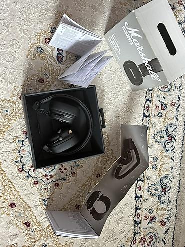 aux bluetooth: İşlənmiş Simsiz (Bluetooth) Qulaqcıqlar, Marshall, rəng - Qara — 5