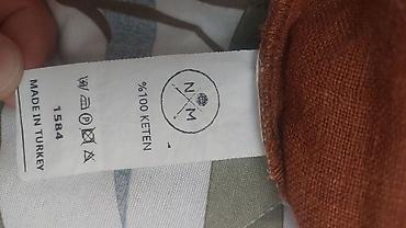 kətan kostyum: 100% kətan. 250 manata alınıb, üst L, alt M ölçü. üç dəfə geyinilib — 4
