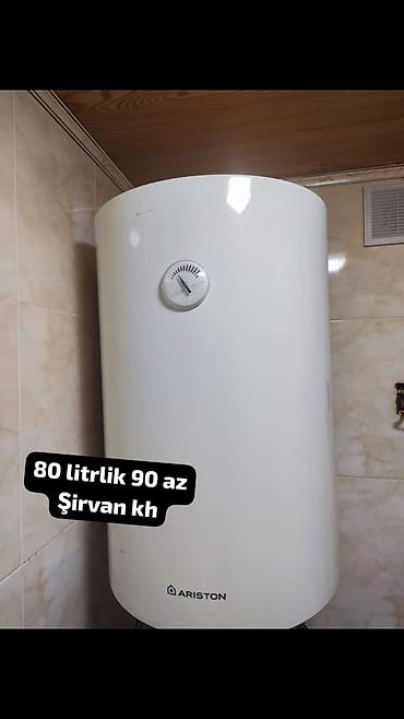ventilyator su ile: Ariston divar tipli su qızdırıcısı (boyler) - Tutum: 80 litr - — 1