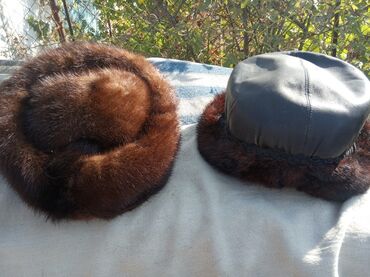 Шапки: Продам в Токмаке норка и кожа at lalafo.kg — 2 Шапки: Продам в Токмаке норка и кожа — 2