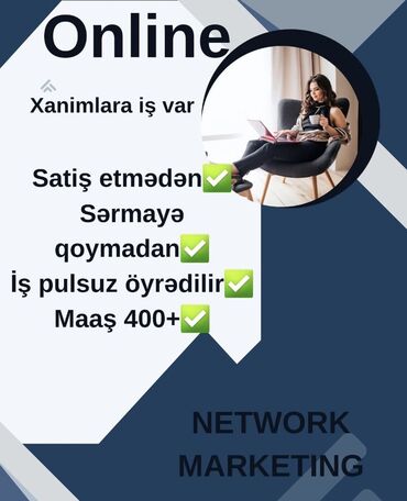 Другие специальности: Vakansiya ‼️ Diqqət ! Yalnız xanımlar üçün. Əmək haqqı : 450 AZN+