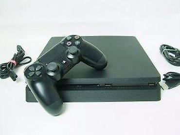 PS4 (Sony Playstation 4): U ponudi je Sony PlayStation 4.
Konzola je najnoviji SLIM model — 22