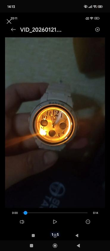 Наручные часы: Б/у, Наручные часы, Casio, цвет - Бежевый — 4