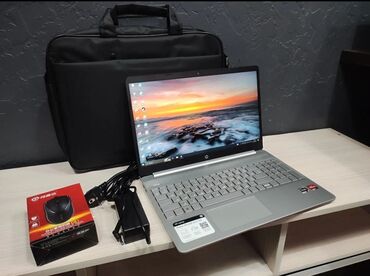 компьютеры amd ryzen 3: Ноутбук, HP, 16 ГБ ОЗУ, AMD Ryzen 5, 15.6 ", Для работы, учебы, память SSD