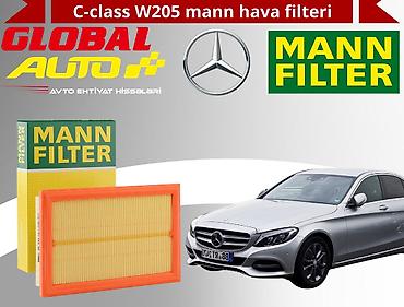 mercedes panel: "MERCEDES" C-class w205 mann hava filtiri Səmərəlilik və sürət — 1