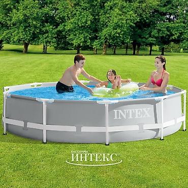 купал: 305/76см. Intex 26700 Каркасный бассейн Prism Frame, 4485л Все — 10