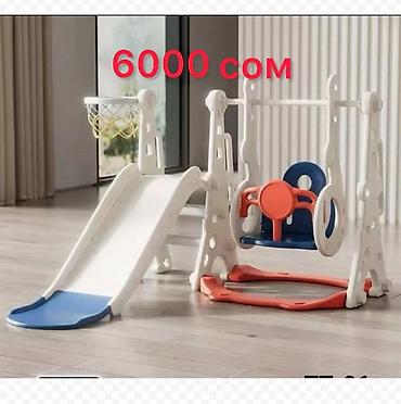 Другой текстиль: Игрушки Новая все Качеля Качели Балансир Горка Синий трактор Стол и — 35