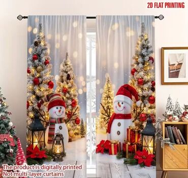 Ostali proizvodi za kuću: Novogodišnje zavese Dimenzije 150x60cm Cena 1700din/2kom kao na slici — 18
