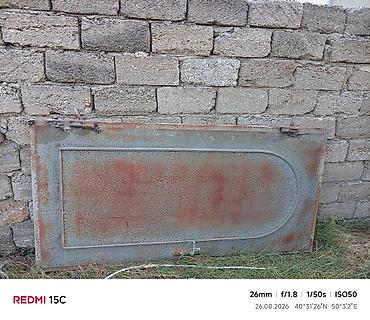 Metaldan düz hazırlanmış darvaza/qapı paneli - Material: qalın polad
