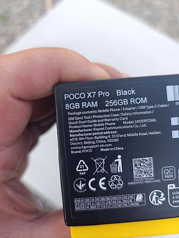 resmi 10 s: Poco X7 Pro, 256 GB, rəng - Qara, Zəmanət — 4