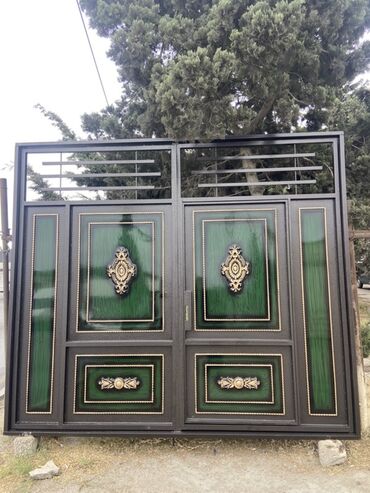 qapi tutacagi: Yeni Dəmir Həyət darvazası, Yana açılan, 3 m, Mexaniki, Şəbəkə ilə, rəng - Yaşıl, Kredit var, Ödənişli quraşdırma, Ünvandan götürmə, Ödənişli çatdırılma, Rayonlara çatdırılma