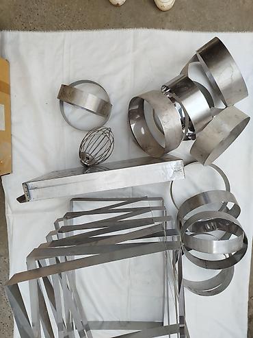jelatin: Şirniyyat qəlibləri, rəng - Gümüşü, Metal, Dairəvi — 1