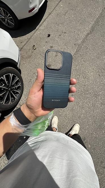 Original PITAKA case 16 pro ucun yaxsi vezyettedir. yalniz