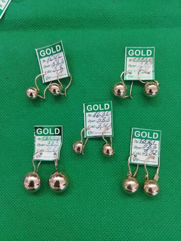 Sırğalar: Sırğa, Sarı qızıl, 583 Əyar — 12