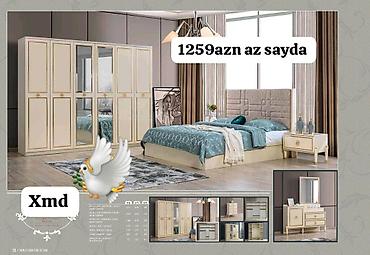 İkinəfərlik çarpayı, Dolab, 2 tumba, Termo, Yeni